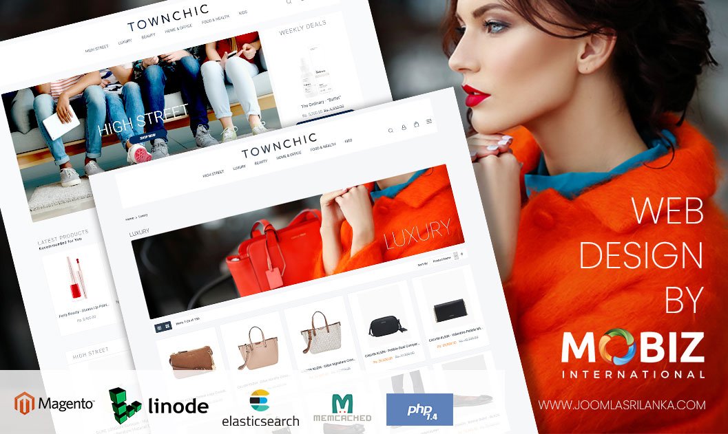 magento 2 website demonstration mockup