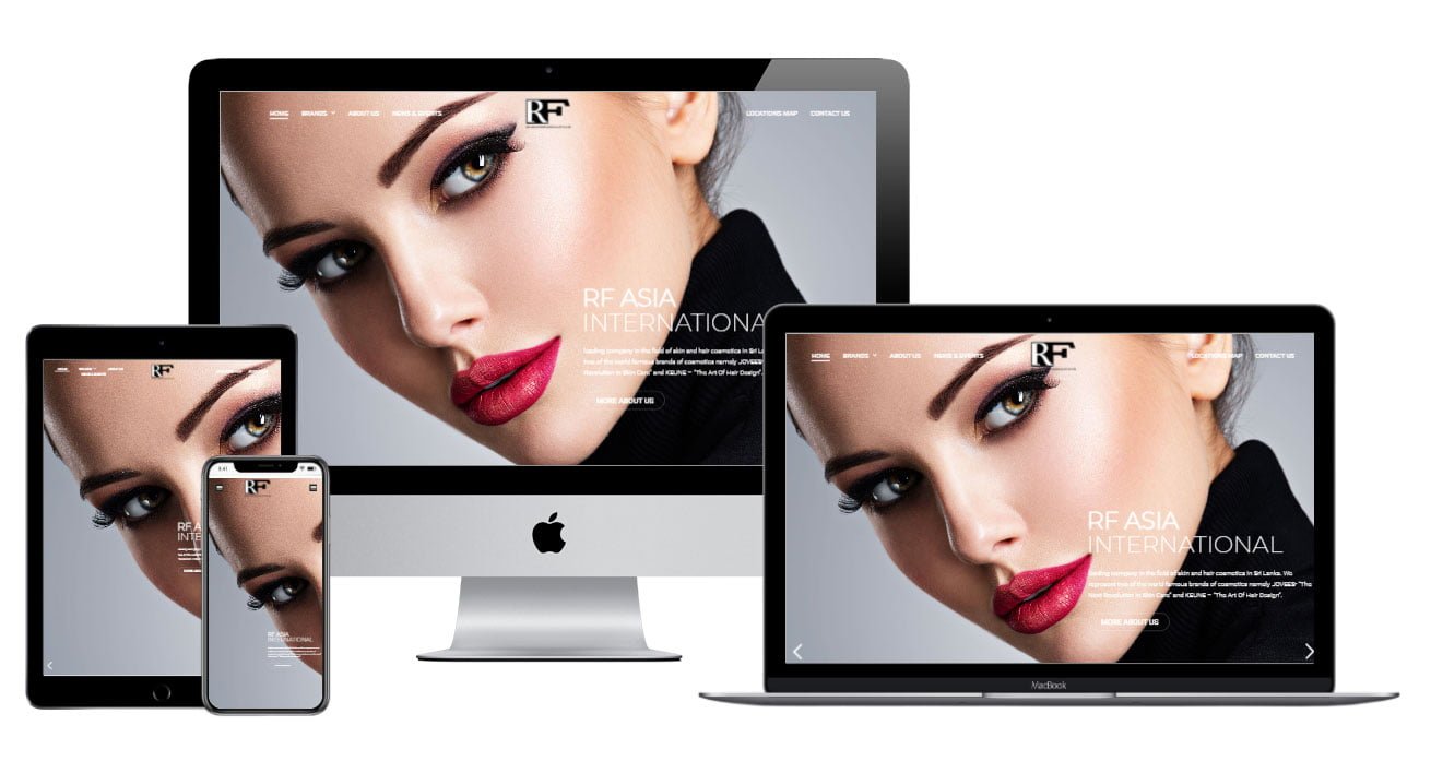 ecommerce website for cosmetics distributer