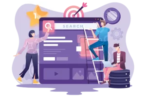 seo in sri lanka process in a hand drawn diagram