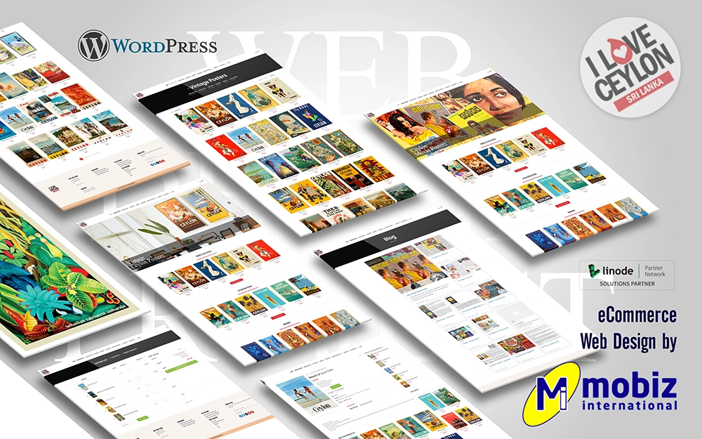 ecommerce website designs on a 3d view