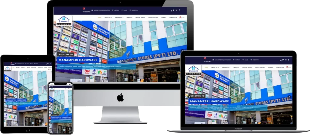 company corporate website design for sri lanka