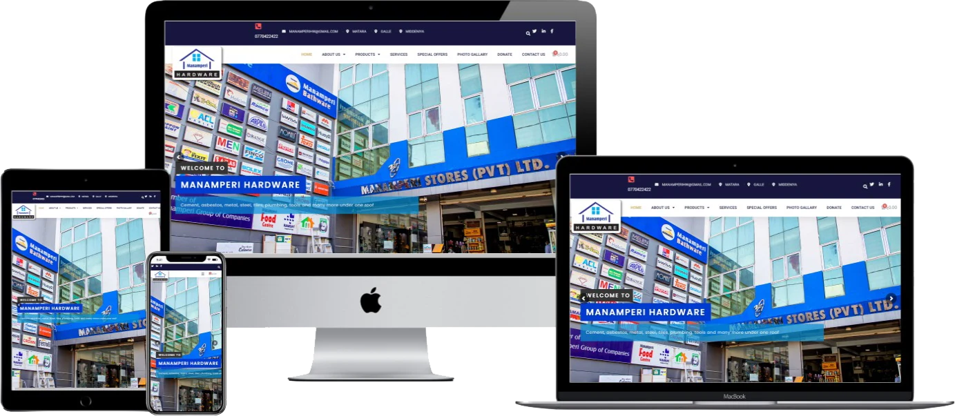 company corporate website design for sri lanka