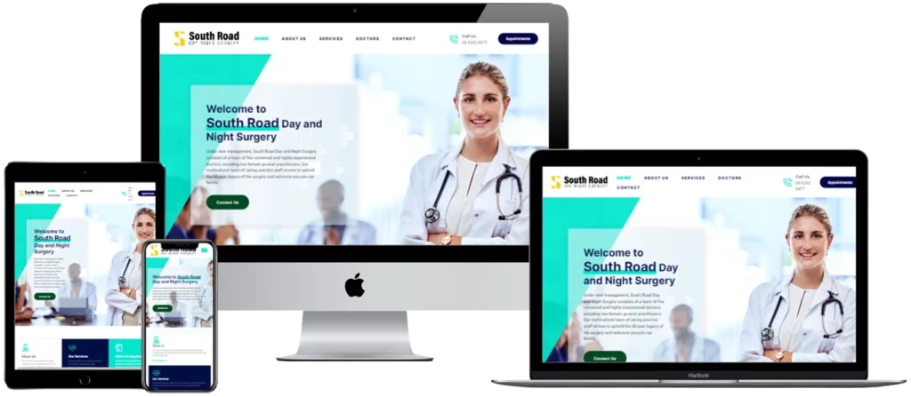 web design for australian business of medical clinic using wordpress