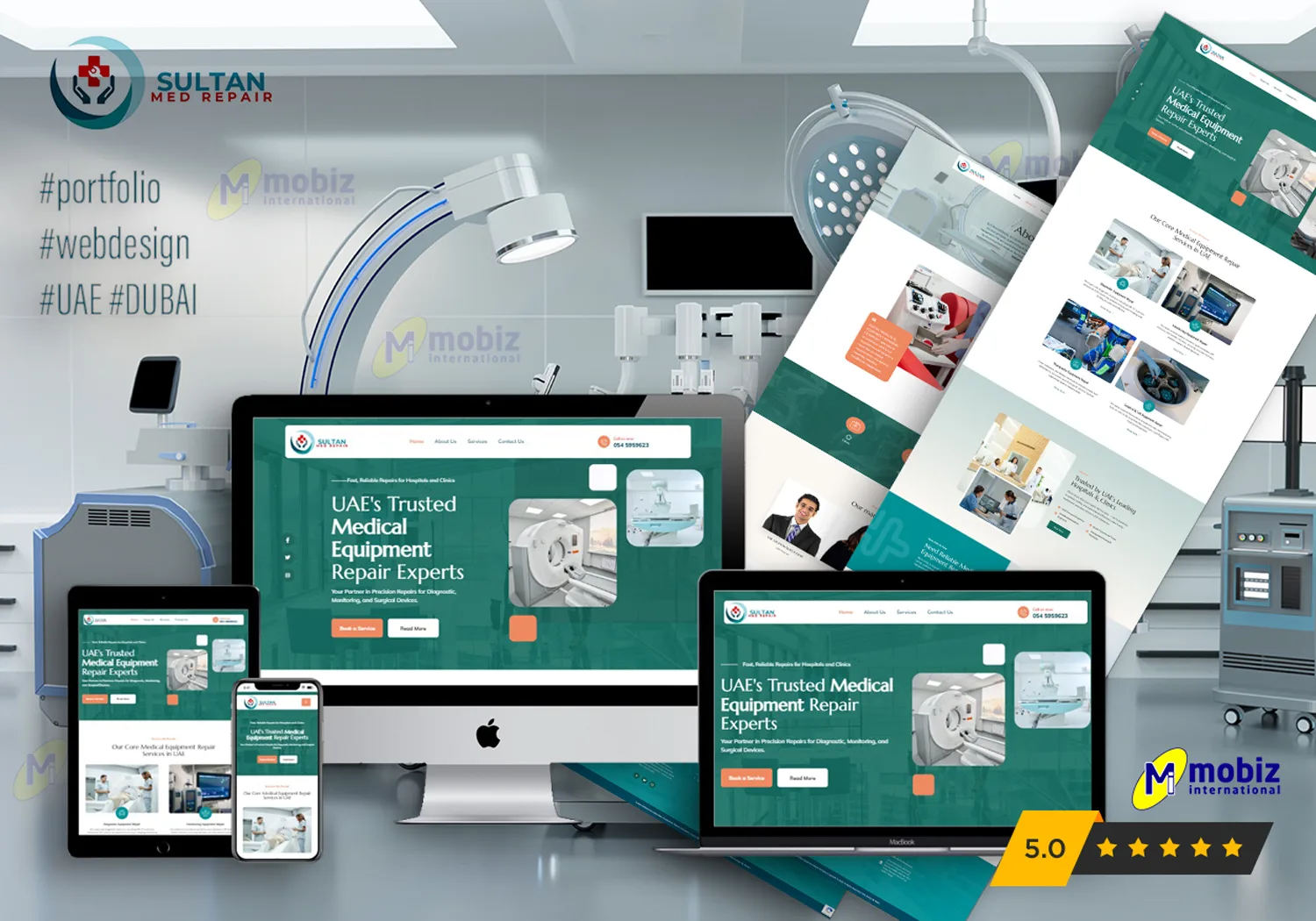 web design one day service screen layout
