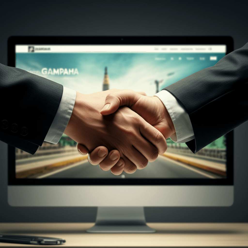 A handshake signifying a reliable partnership with a Gampaha web design company.