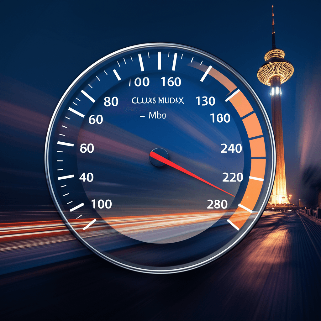 Illustration of a lightning-fast website, symbolizing the importance of speed for businesses in Colombo.
