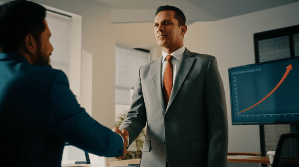 A confident Colombo business owner benefiting from the ROI of a web maintenance partnership.