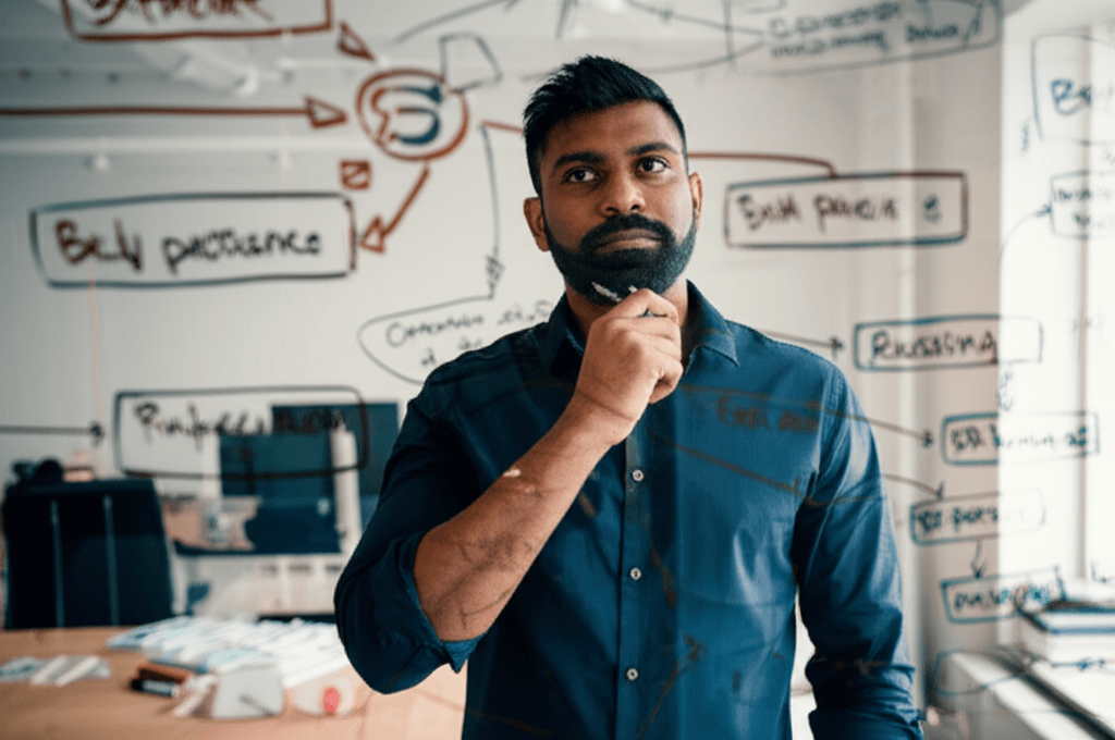 A startup founder in Sri Lanka mapping out the complex challenges of scaling their web project.