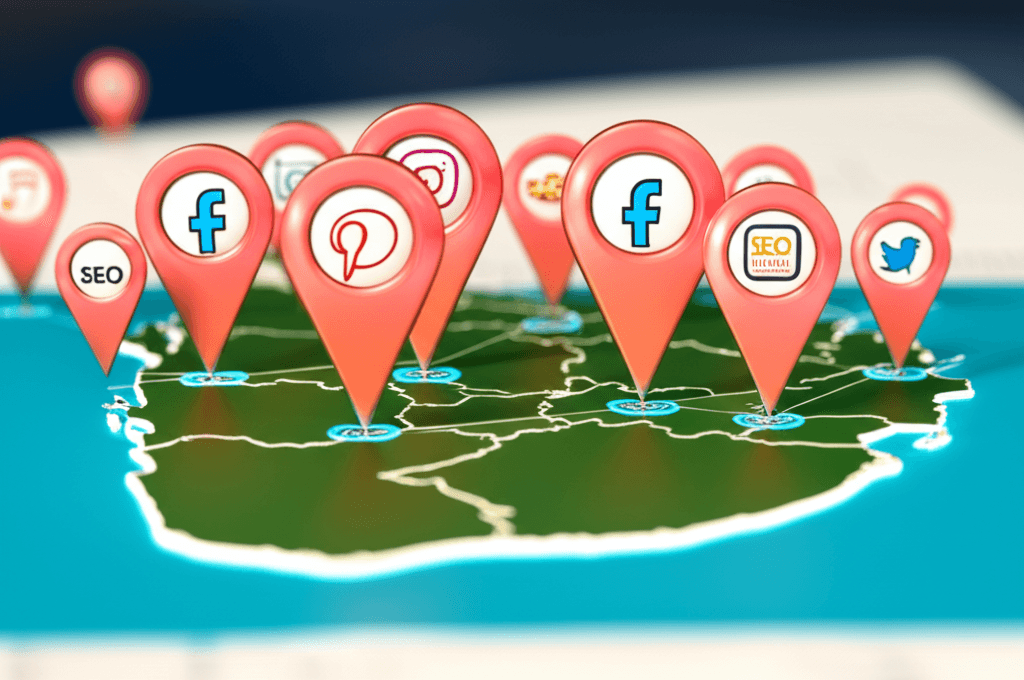 A visual representation of a local marketing strategy for a Gampaha ecommerce store.