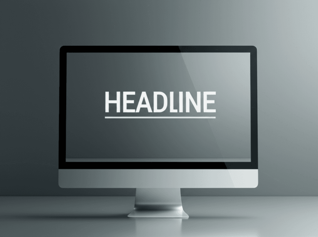 A clean website design showcasing the impact of minimalism and bold typography.