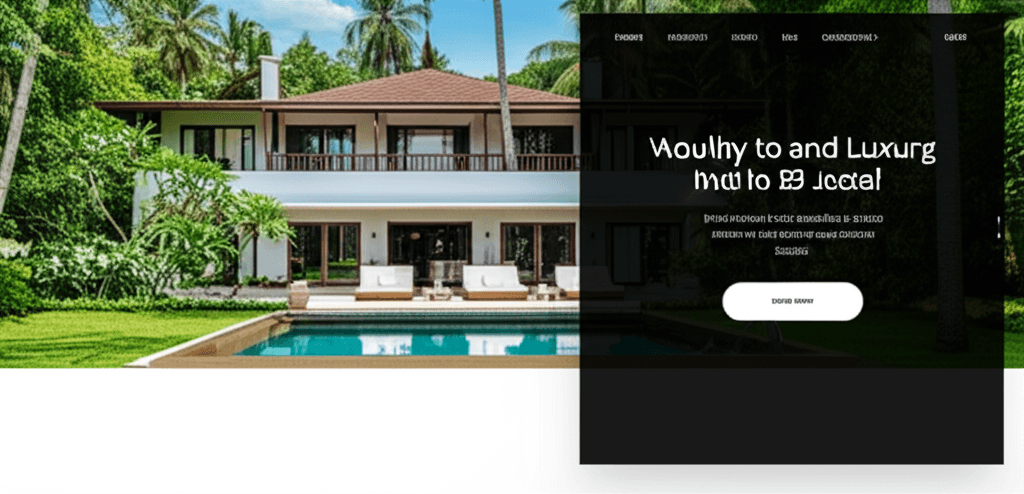 The new, elegant homepage designed by Mobiz for the Galle Heritage Villa website.