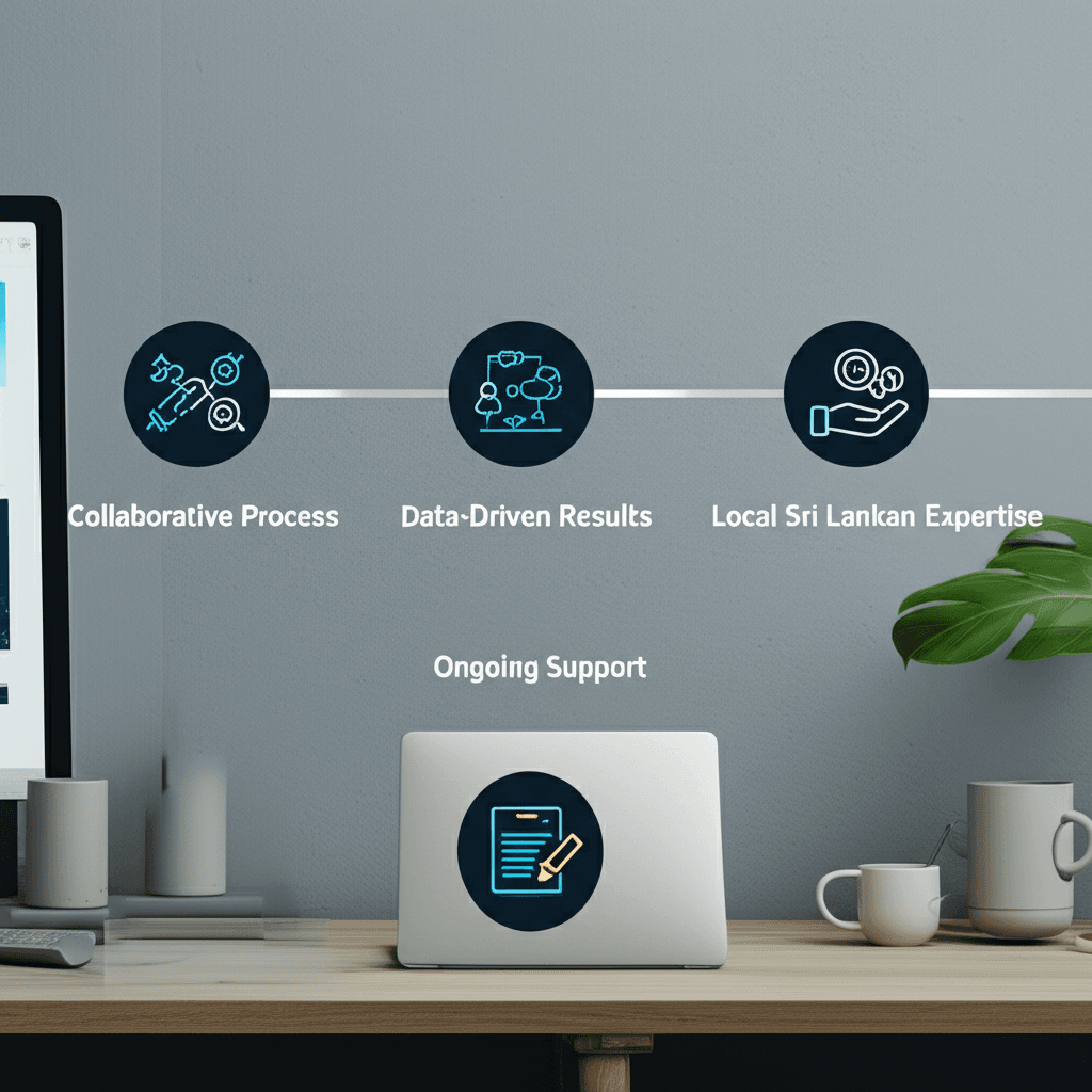 An infographic highlighting the benefits of Mobiz's friendly web design service.