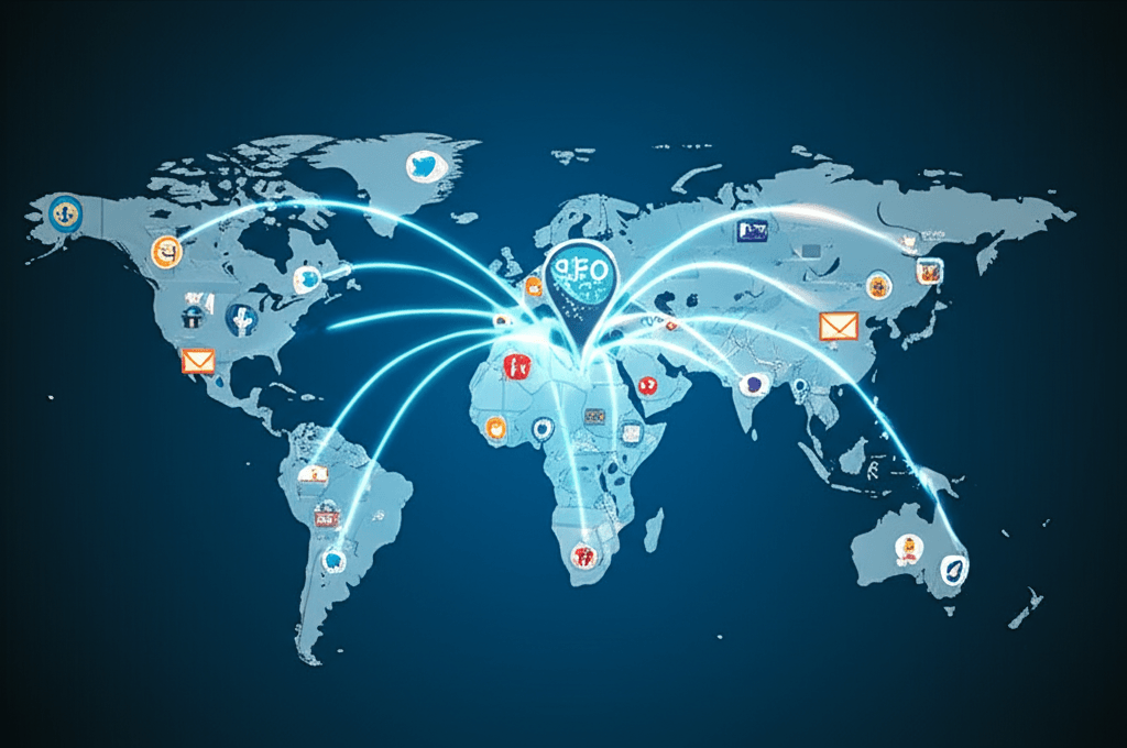 A global digital marketing strategy originating from Sri Lanka to attract international clients.