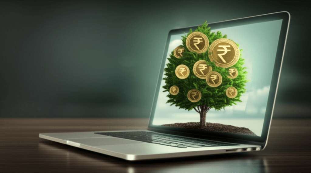 A visual metaphor for getting a positive return on investment from your web design project in Sri Lanka.