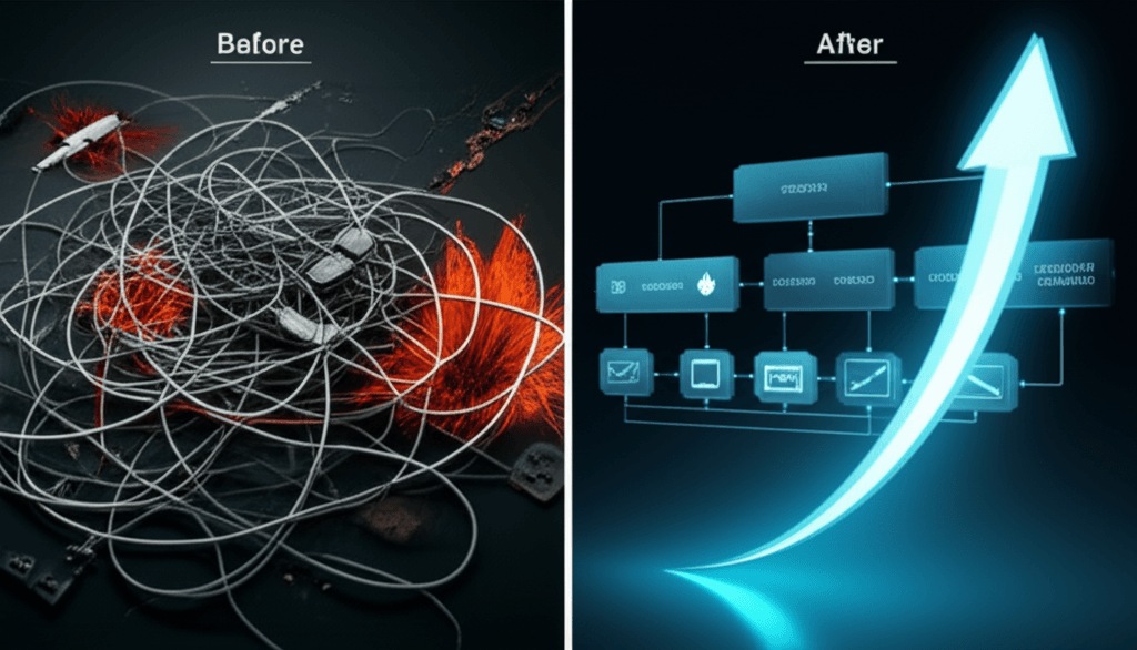 A graph showing the positive business impact and growth resulting from Mobiz's web consulting.