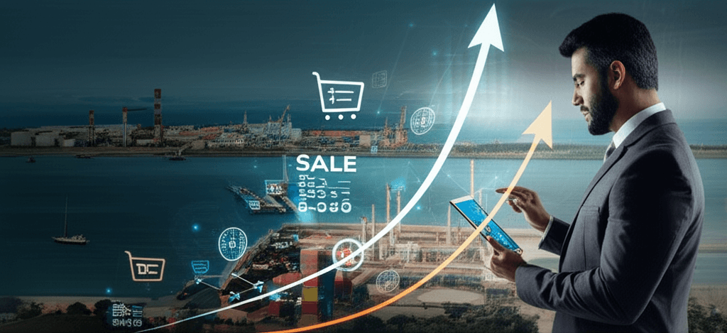 A Gampaha business owner successfully managing their online store.