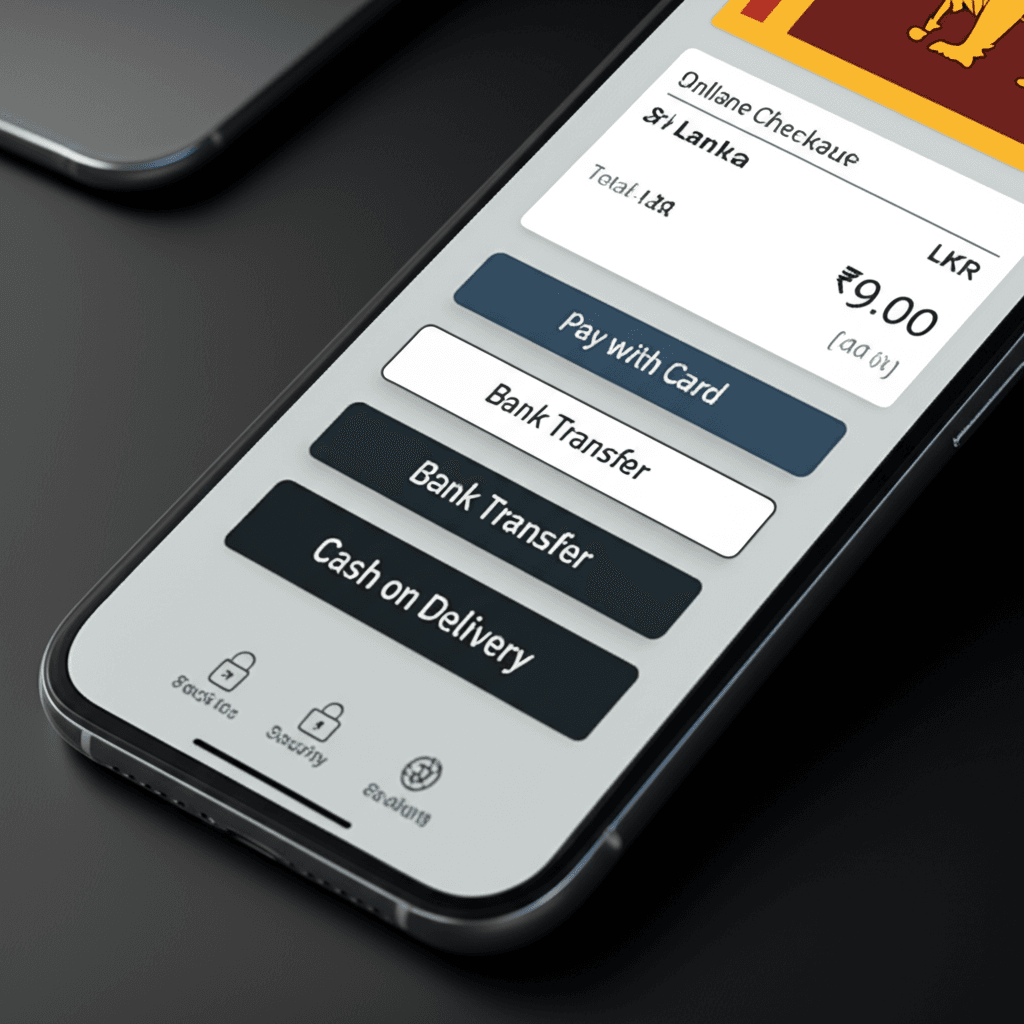 A user-friendly mobile checkout page designed for an online store in Colombo.