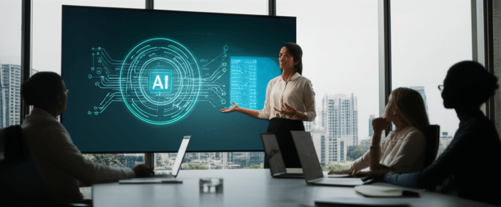 A tech leader in Colombo showcasing the city's growing leadership in the global AI industry.