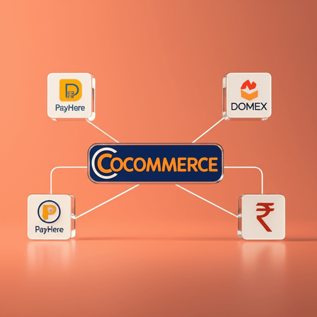 Diagram illustrating how WooCommerce integrates with Sri Lankan payment and shipping services.