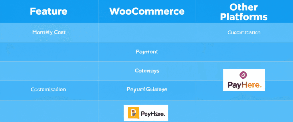 Comparison of WooCommerce with other platforms for Sri Lankan sellers.
