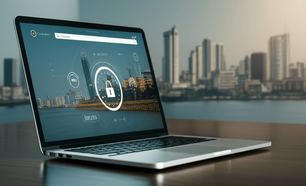 A modern laptop displaying a vibrant, fast-loading Sri Lankan e-commerce&hellip;