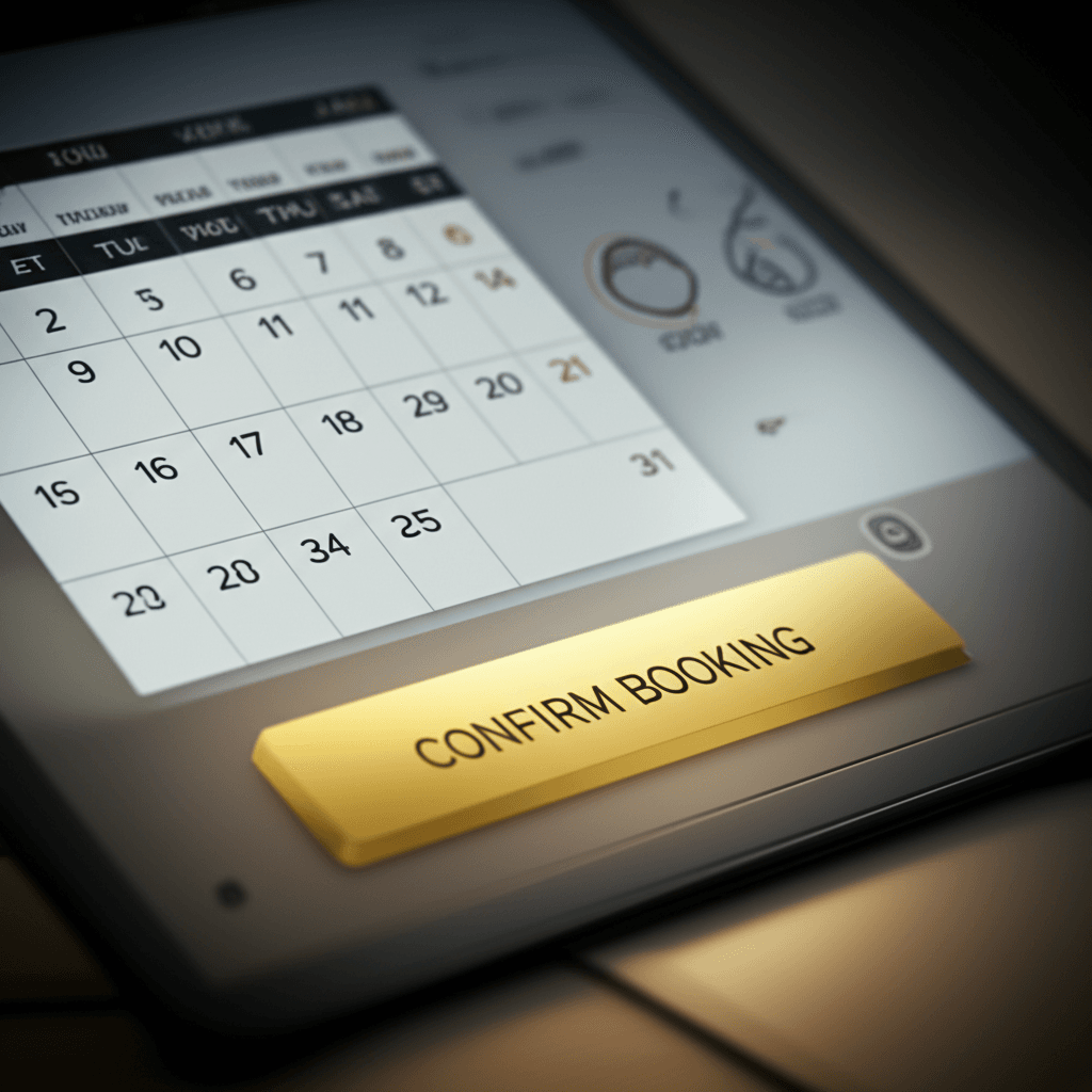 An integrated online booking engine on a modern Sri Lankan hotel website.