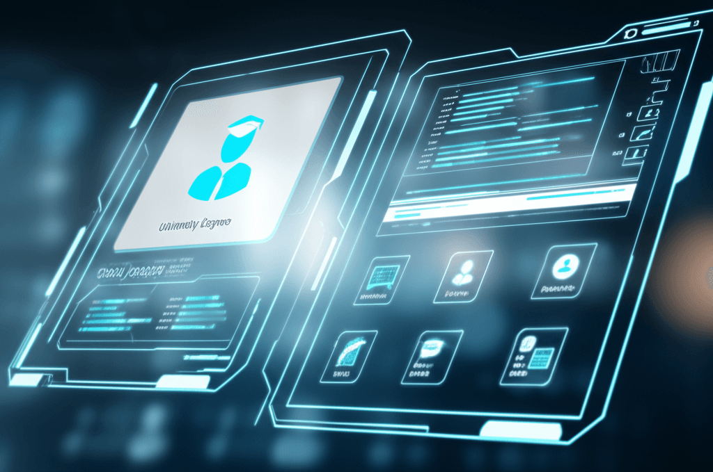 An AI interface comparing a traditional resume with a skills-based portfolio.