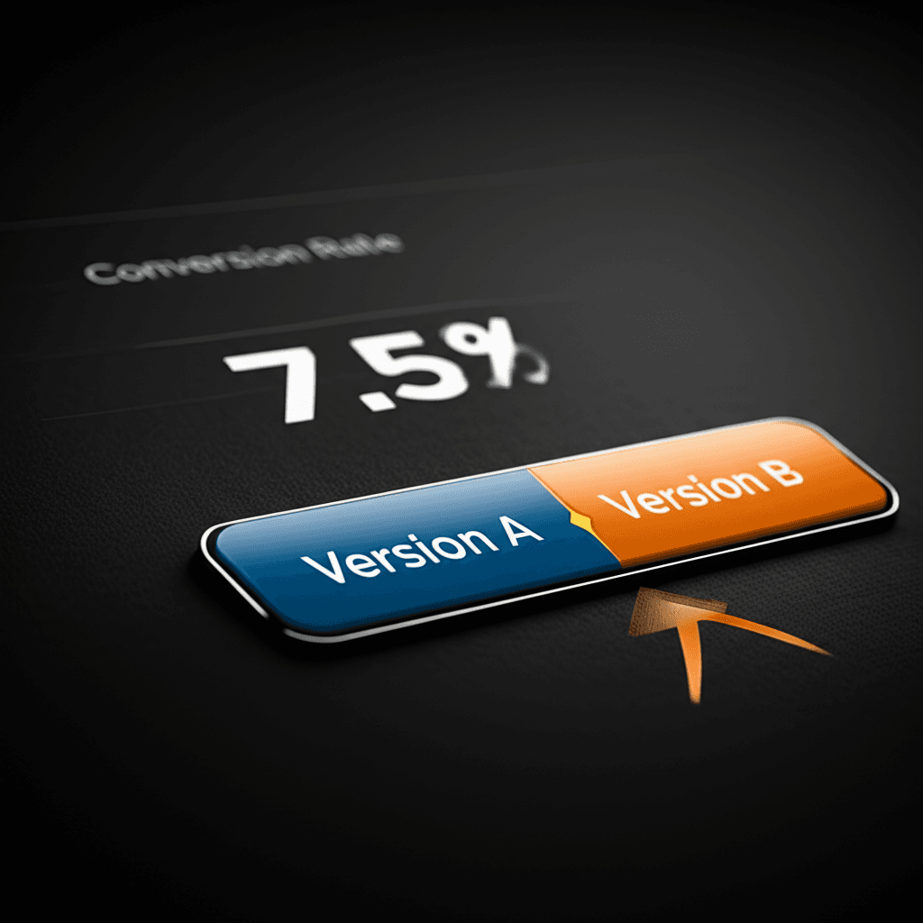 A chart showing positive A/B test results from changing a button color.