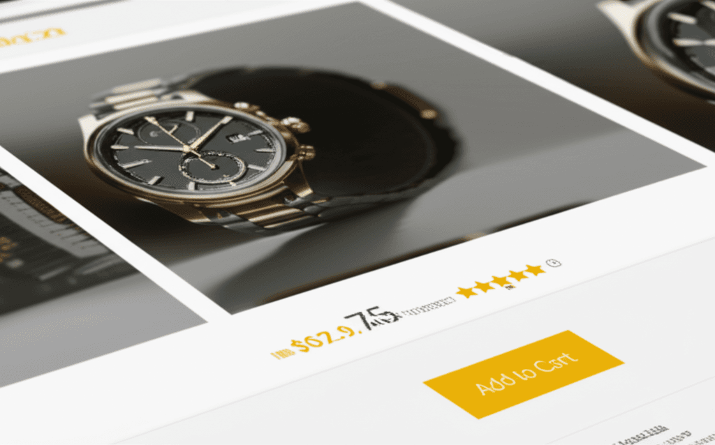 An example of a well-designed e-commerce product page with clear calls-to-action.