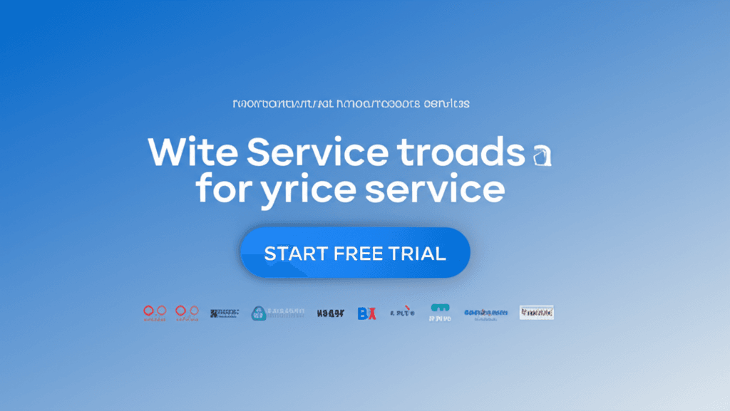 A SaaS website homepage showing a clear value proposition and social proof.