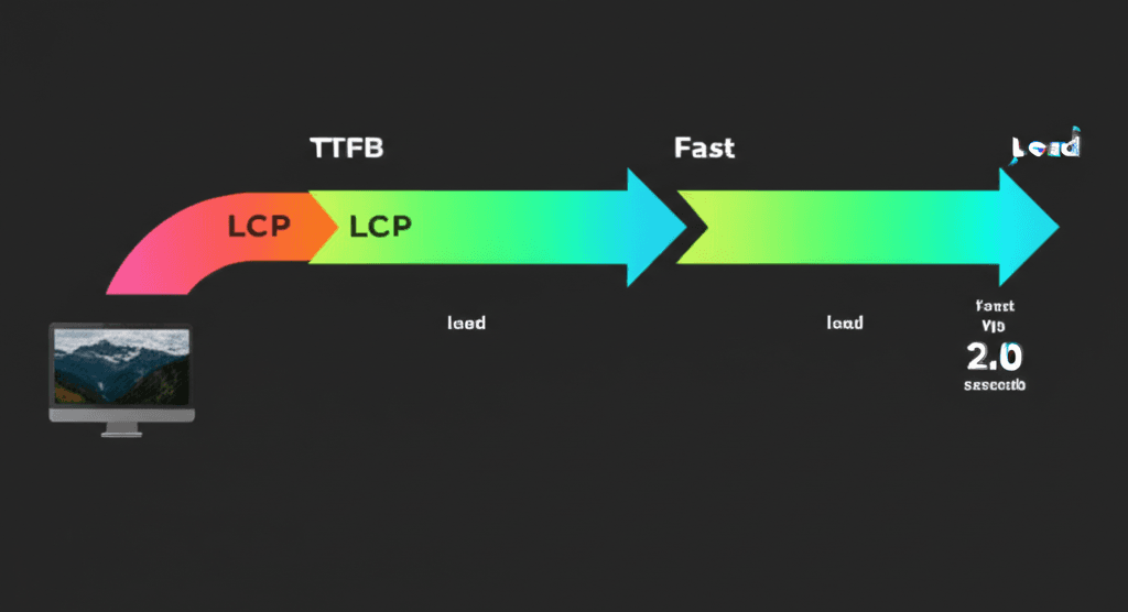 Diagram showing the optimization of the LCP element on the critical rendering path.