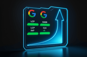 A futuristic digital dashboard from 2026 displaying glowing charts and&hellip;