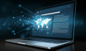 An illustration of how schema markup and structured data create rich snippets and AI overviews in search results.