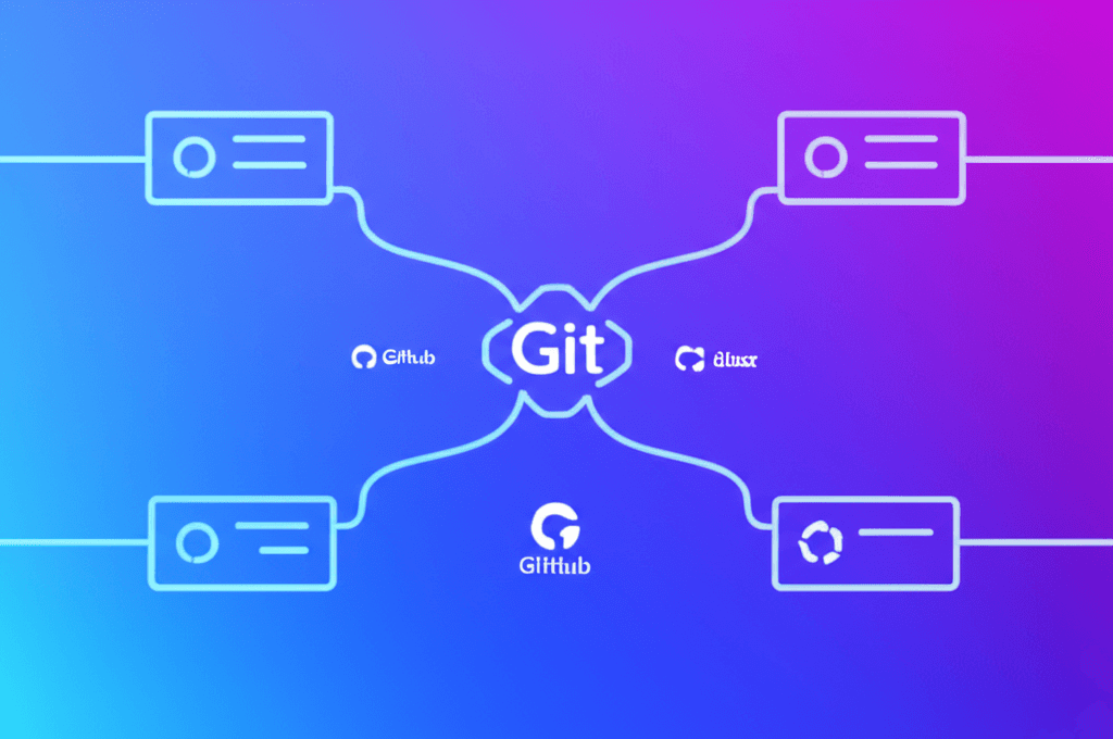 Diagram illustrating various Git workflows for team collaboration.
