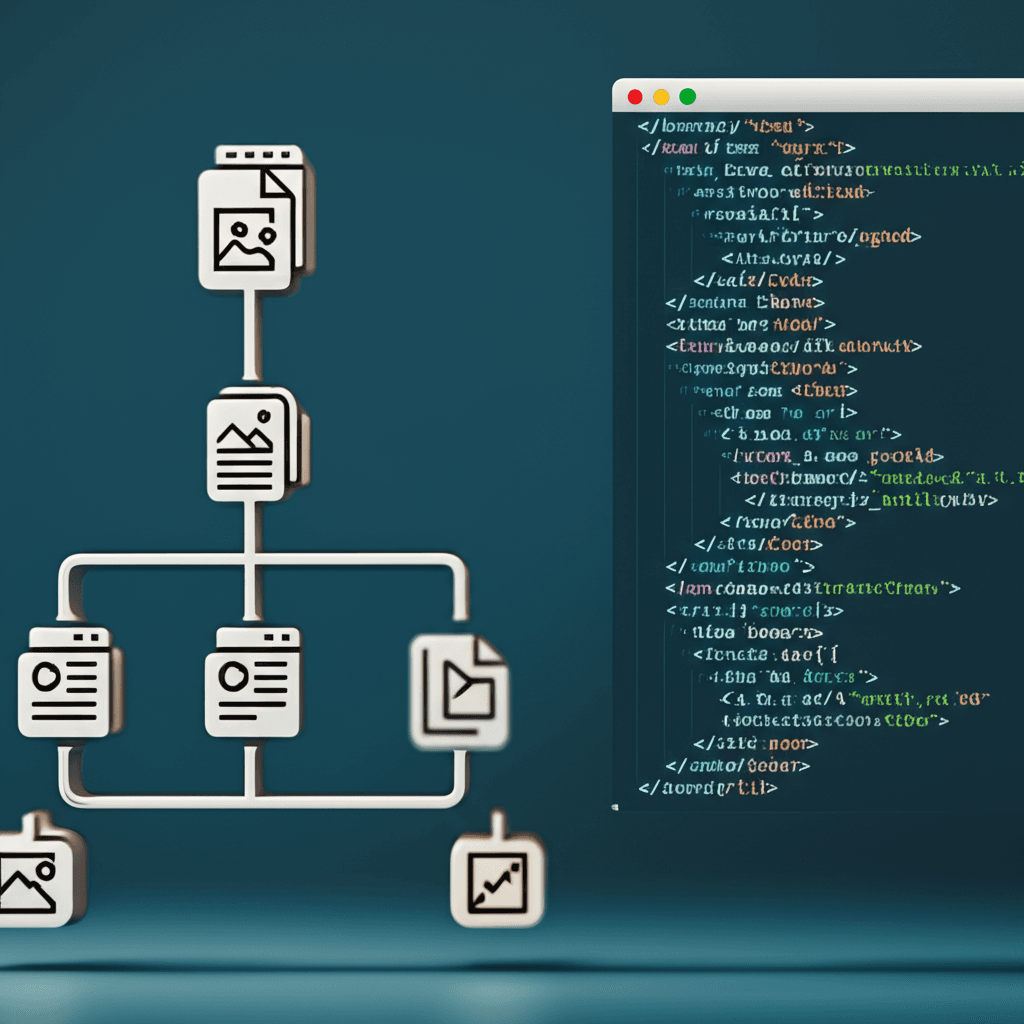 An example of a simple XML sitemap code structure.