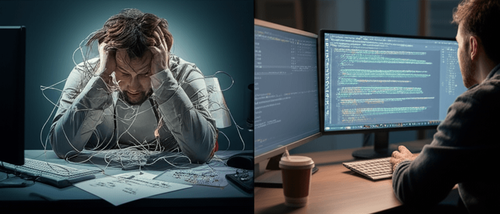 An infographic showing the benefits of API integration for development efficiency.