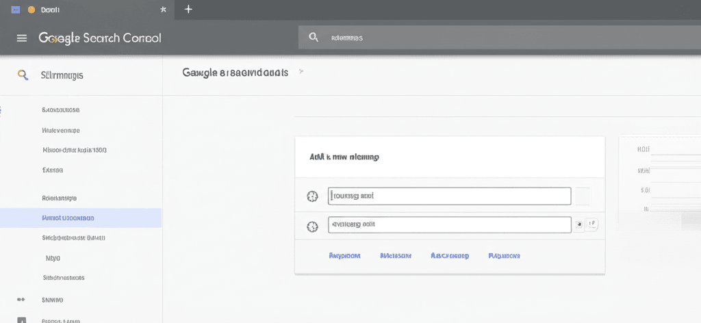 Submitting an XML sitemap URL in the Google Search Console Sitemaps report.