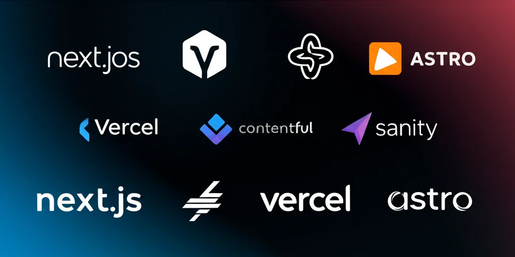 A collection of logos from the popular Headless CMS and JAMstack ecosystem.