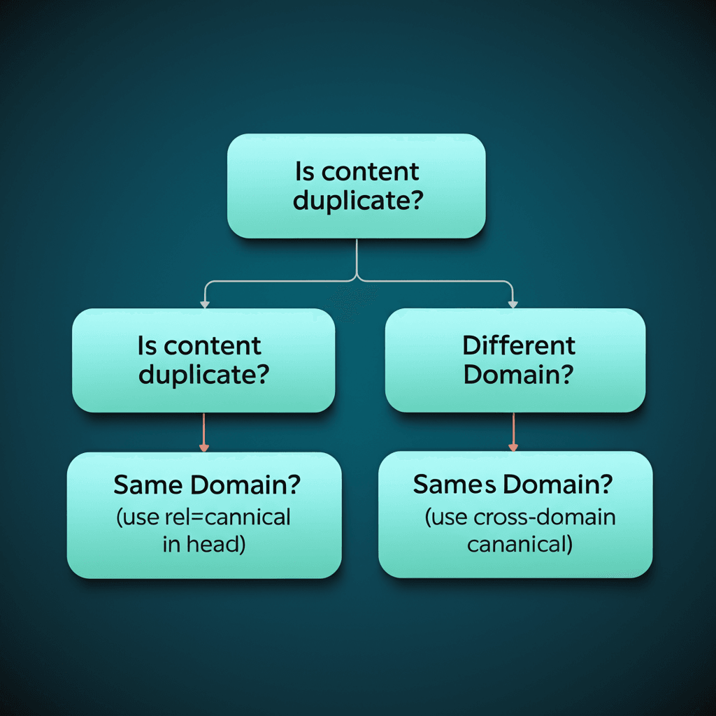 A flowchart explaining advanced canonicalization strategies and best practices.