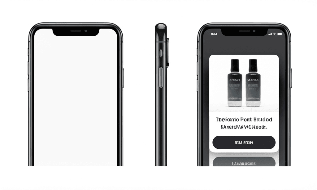 Comparison of a standard push notification and an engaging rich push notification with an image.