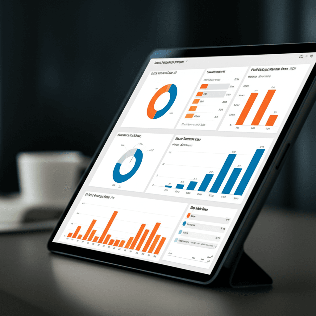 A dashboard with key performance indicators for a push notification campaign.