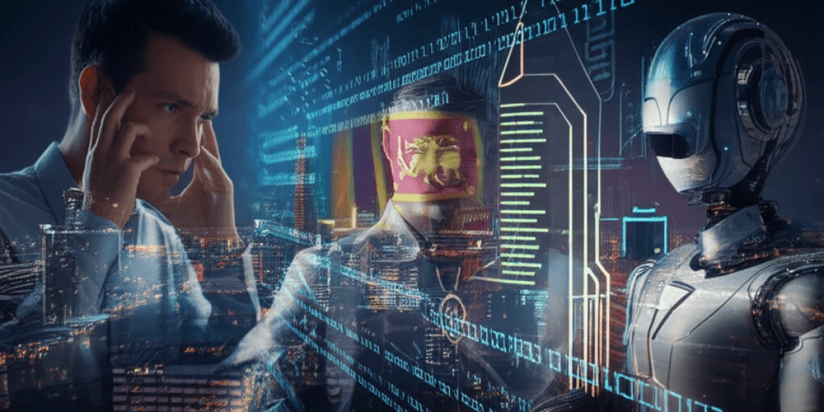 A futuristic cityscape of Colombo, Sri Lanka, with a binary&hellip;