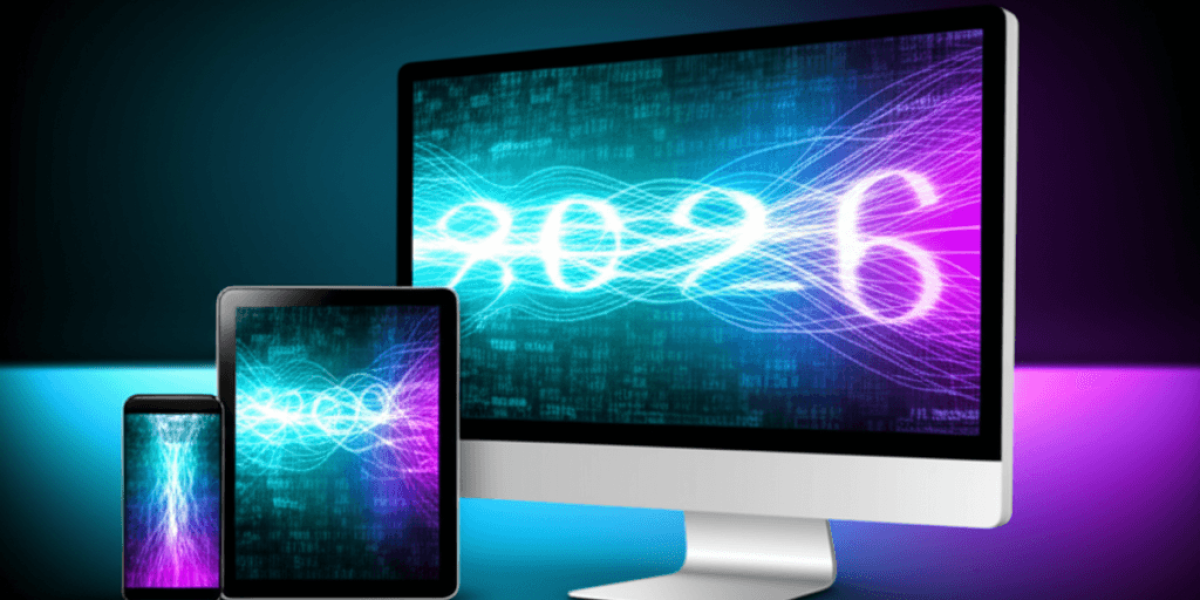 A futuristic, abstract representation of a website seamlessly adapting across&hellip;