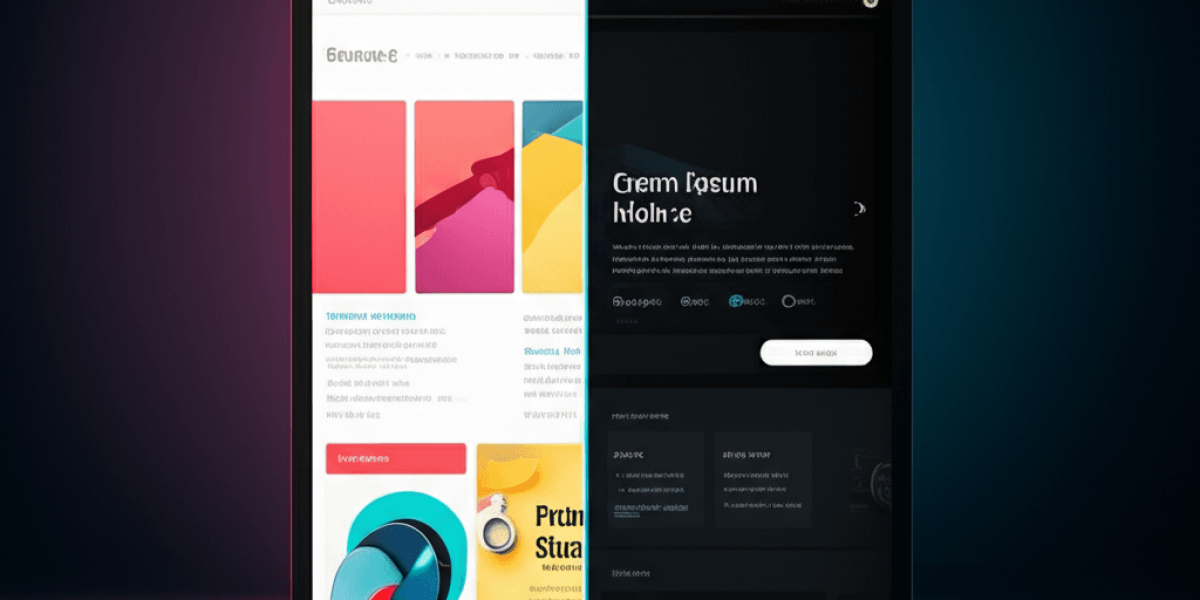 A sleek, modern website design split down the middle, one&hellip;