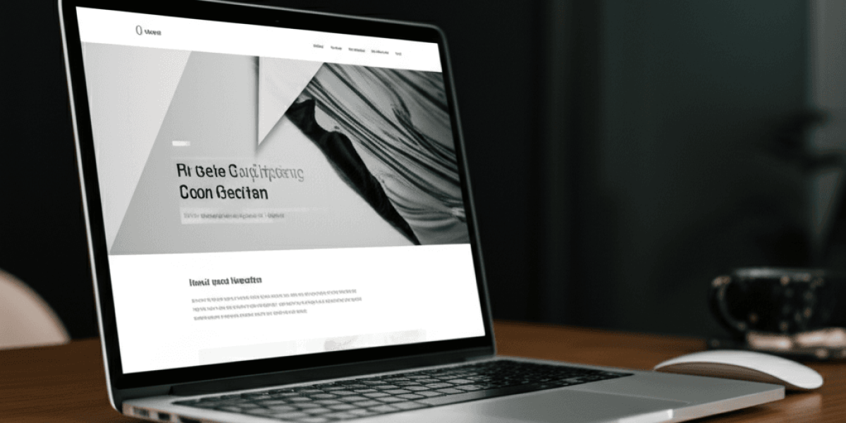A sleek, minimalist website homepage displayed on a modern laptop&hellip;