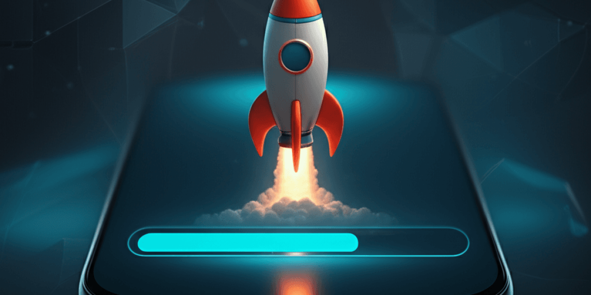 A smartphone displaying a fast-loading app, symbolizing mobile app performance optimization.