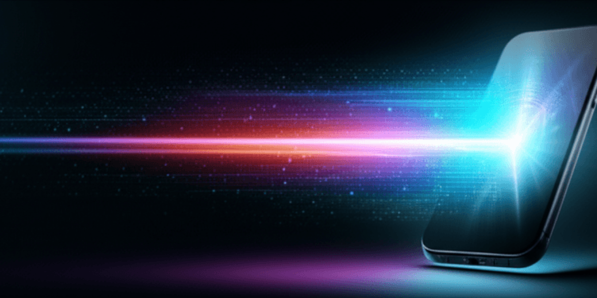 A smartphone displaying a fast-loading website, symbolizing mobile performance optimization.