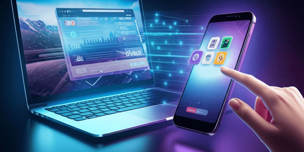 An illustration showing the conversion of a website visitor to a Progressive Web App (PWA) user on a smartphone.