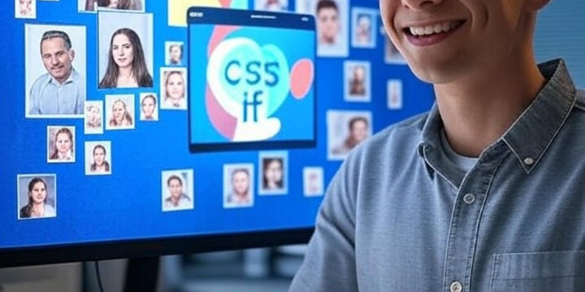 css if on a screen with a web designer on the foreground
